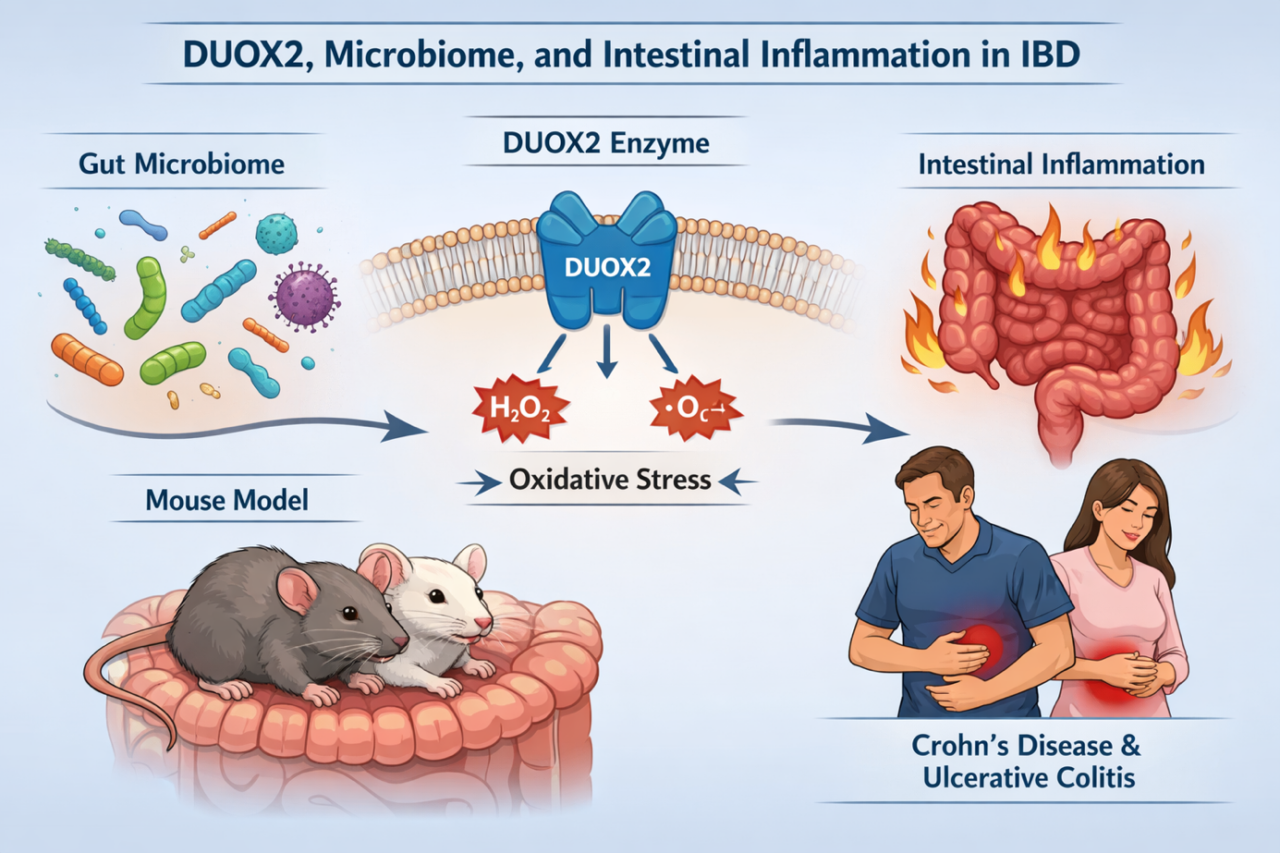 DUOX2, Microbiome and Intestinal Inflammation in IBD